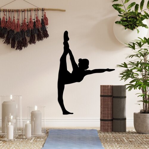 Wallity Zidna dekoracija Yoga 25, 41 x 60 cm, Crna Cene