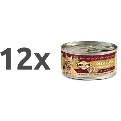 Carnilove cat wmm adult - piščanec & ovca, 100g 12 x 100 g Cene