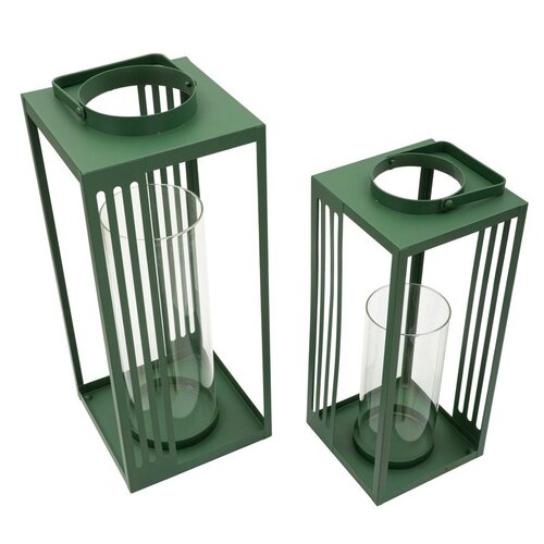 Mauro Ferretti Metalna lanterna 2 kom (visina 43,5 cm) Linee &amp;ndash; Slike