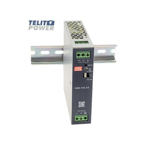 Mean Well XDR-75E-24 – 75W AC/DC DIN rail napajanje, 24V izlaz ( 4967 ) Cene