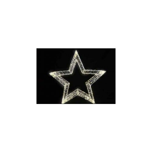  Novogodišnji ukras metalna zvezda 1200 led 3D 75 cm Cene