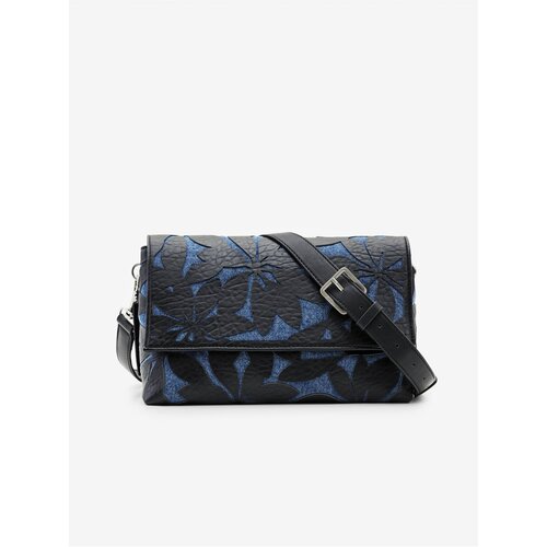 Desigual Blue-Black Women's Patterned Handbag Onyx Venecia 2.0 - Women Cene