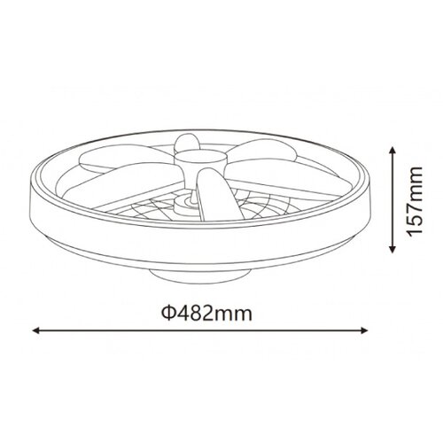  LED plafonjera sa ventilatorom Slike