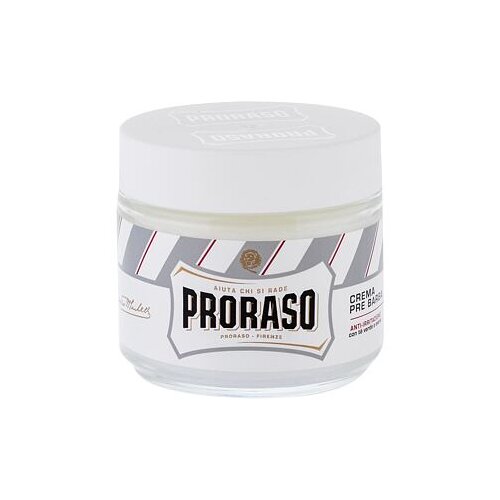 Proraso white Pre-Shave Cream krema za lakše brijanje s mentolom, eukaliptusom i glicerinom 100 ml za muškarce Cene