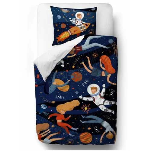 Mr. Little Fox Bombažno posteljno perilo Space Adventure, 140 x 200 cm