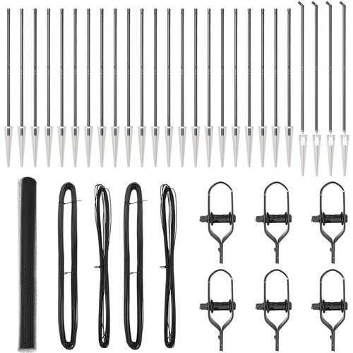 vidaXL Šesterokotna ograja Siva 1.6x50 m Jeklo, Ograjni stebri s konico 13 pcs Ø32 mm 180 cm Galvanizirano jeklo Cene