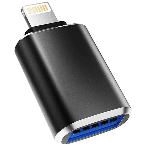 Adapter Lightning muski na USB zenski crni Slike