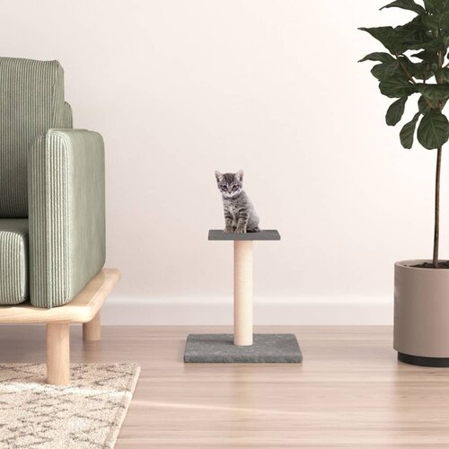 vidaXL Grebalica za mačke s platformom svjetlosiva 38 cm Cijene