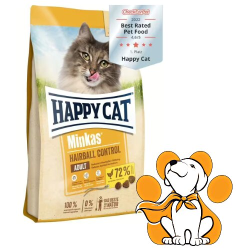 Happy Cat Minkas Hairball Control Poultry 10kg, Granularna Hrana Za Mačke Slike