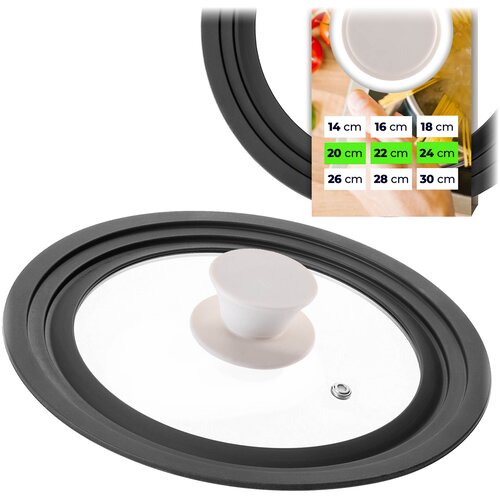 KADAX stekleni pokrov s silikonom do 20 cm, (5000551606) Cene