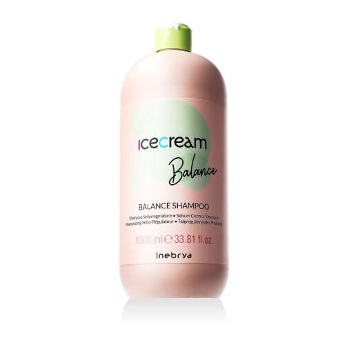 Inebrya Ice Cream Balance Shampoo 1000 ml &scaron;ampon za masnu kosu i vlasi&scaron;te unisex Cijene