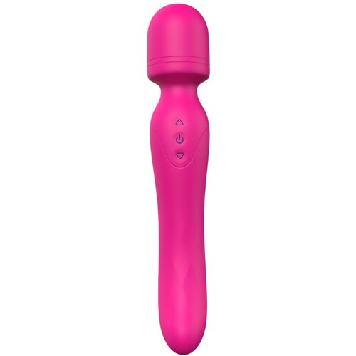 DREAMTOYS Vibes of Love Wand - punjivi, grijaći, masažni vibrator (ružičasti) Slike