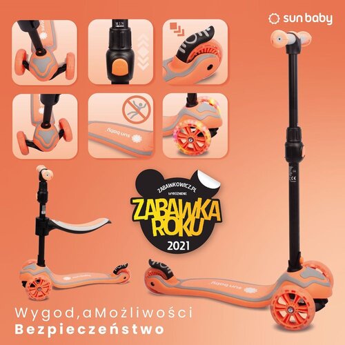  Romobil za ravnotežu na 3 kotača 3u1 rozi Slike