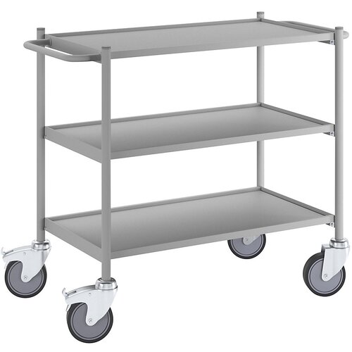 eurokraft pro delovni voziček, nosilnost 150 kg, nakladalna površina dxš 745 x 390 mm, z 2 ročajema, 3 nivoji Cene
