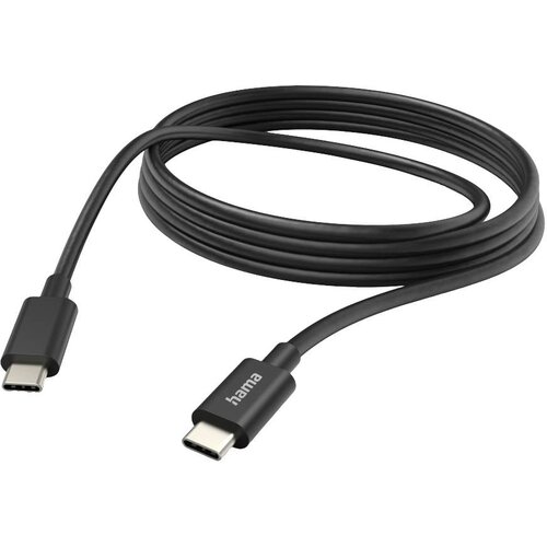 Hama USB polnilni kabel USB 2.0 USB-C&reg; vtič\, USB-C&reg; vtič 3.00 m črna 00201593, (20614392) Cene