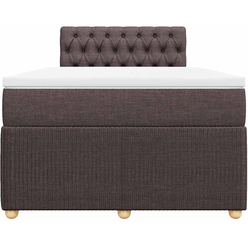  Krevet box spring s madracem tamnosmeđi 120 x 190 cm od tkanine Slike