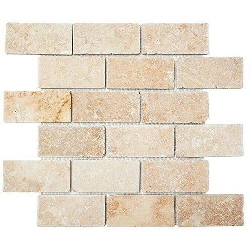 X Mozaik pločica Brick Inula Antique XNT 41210 (30,5 x 30,5 cm, Bež, Mat) Slike
