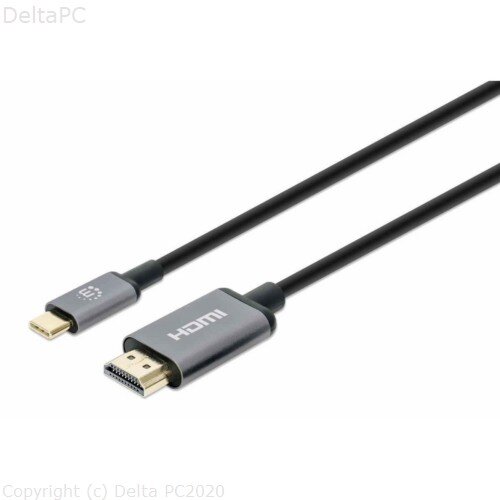 MH adapter kabel 4K 60Hz USB-C to HDMI 1m crni Slike