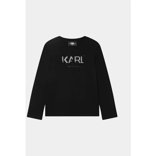 Karl Lagerfeld Kids Bluza Z15447 D Črna Regular Fit
