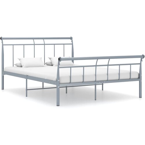 VidaXL Okvir za krevet sivi metalni 140 x 200 cm Slike