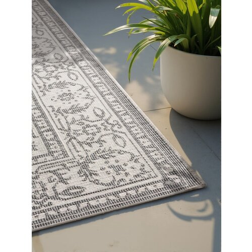 NORTHRUGS Sivo-slonoko&amp;scaron;čena notranja in zunanja preproga 120x170 cm Duet Kona &amp;ndash; Slike
