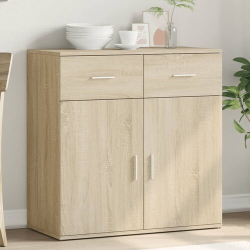 vidaXL Komoda sonoma hrast 79x38x80 cm od konstruiranog drva Cijene