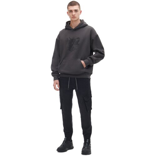 Cropp - Cargo hlače jogger - Črna Cene