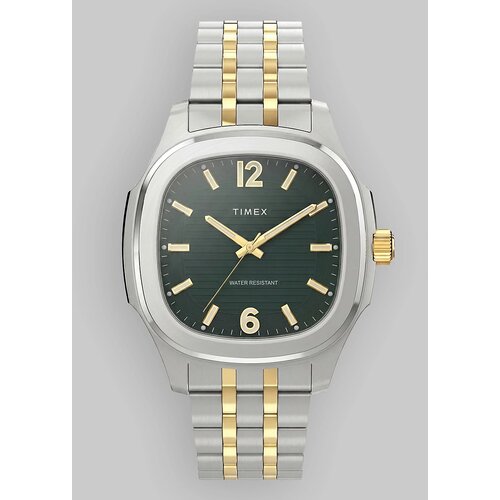 Timex Marquee Two-Tone Case And Bracelet Watch green dial Slike