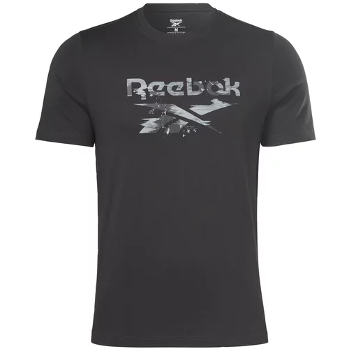 Reebok Sport Funkcionalna majica ' Identity Modern Camo ' siva / svetlo siva / črna