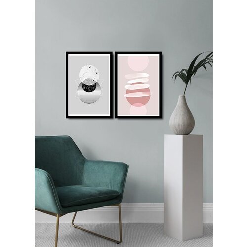 Wallity 2Psctcız-005 multicolor decorative framed mdf painting (2 pieces) Slike