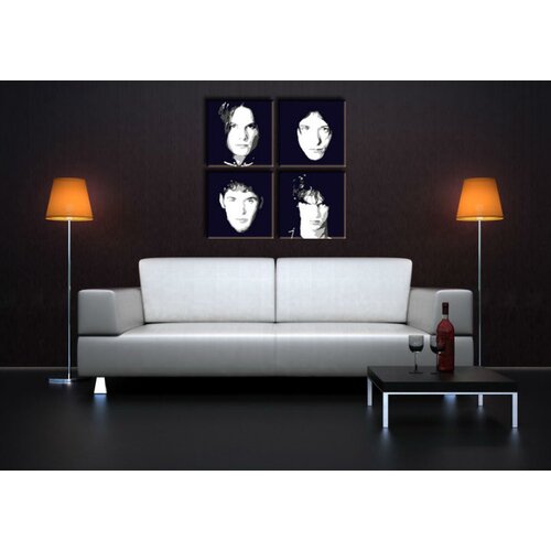  Ročno izdelana slika POP Art The Vervet 4-delna  (POP ART) Cene