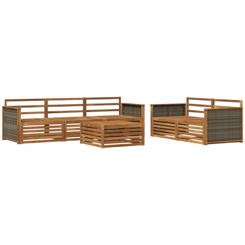 vidaXL Zunanja garnitura za sedenje 6 pcs Naravna Masiven les akacije, (5000281758) Cene