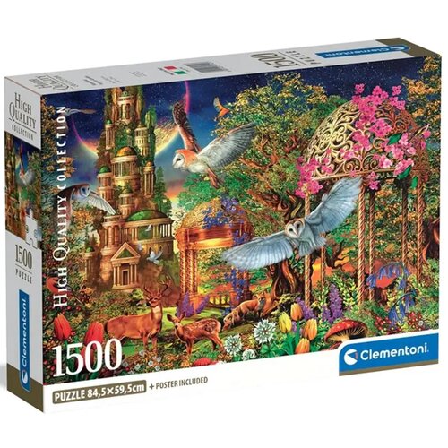 Clementoni Gozdni fantazijski vrt 1500-delna HQC kompaktna sestavljanka - Cene