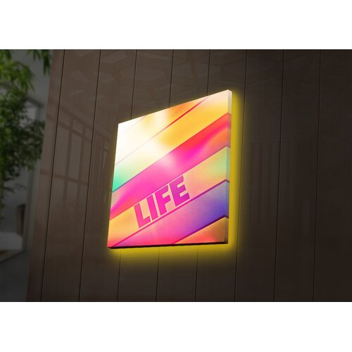 Wallity Zidna slika sa LED osvetljenjem 2828DACT-39, 28x28 cm Cene
