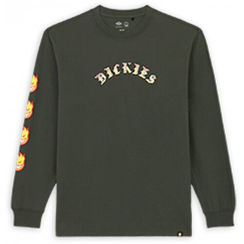Dickies Majice & Polo majice x spitfire long sleeve tee Zelena Cene
