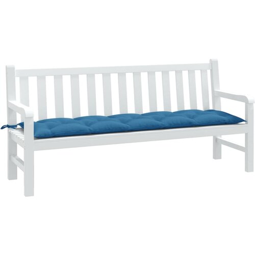 vidaXL Jastuk za vrtnu klupu prošarano plavi 180x50x7 cm od tkanine Cijene