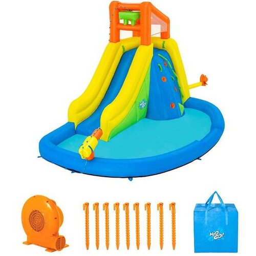 BESTWAY H2OGO! Mega vodeni park (tobogan + bazen) sa kompresorom, 435x286x267 cm, Water Mountain Cene