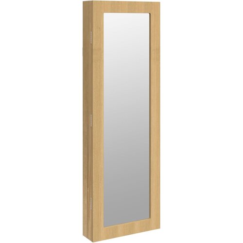  Zidni ormarić za nakit s ogledalom 30 x 8,5 x 90 cm Slike