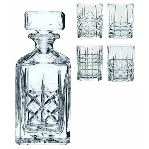 Nachtmann Komplet dekanterja in 4 kozarcev za viski iz kristalnega stekla Highland Whisky Set