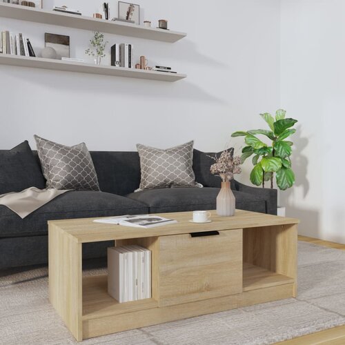 VidaXL Klubska mizica sonoma hrast 102x50x36 cm konstruiran les Slike