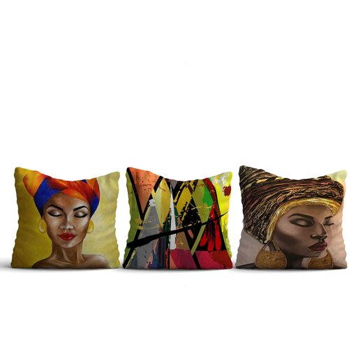 Opviq set 3 jastučnice 43x43cm Šareni Cene