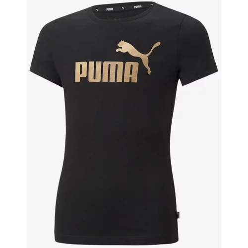 Puma Majica zlatna / crna