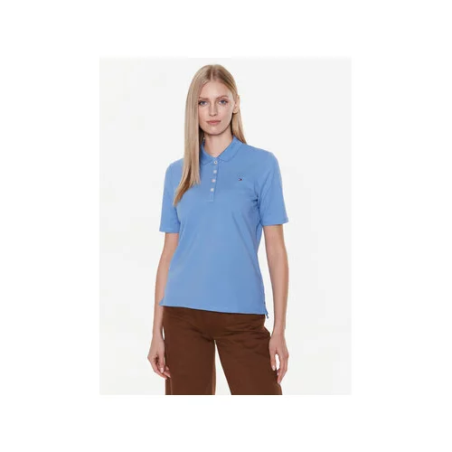 Tommy Hilfiger Polo majica Ss WW0WW28578 Modra Regular Fit