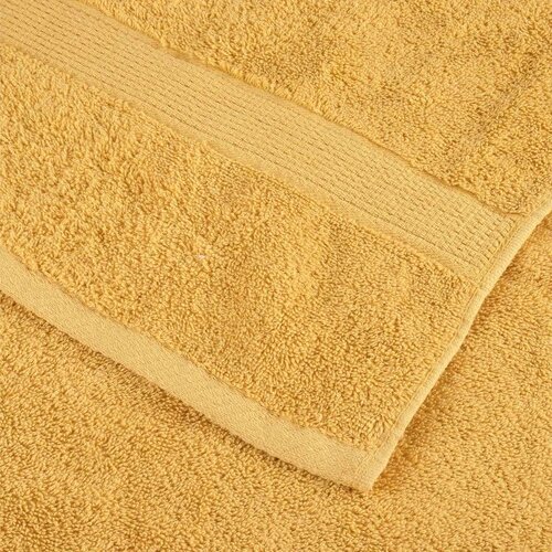 VidaXL Ručnici za saunu 4 kom zlatni 80 x 200 cm 600 gsm 100 % pamuk Slike