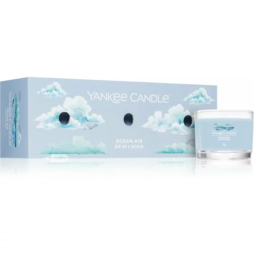 Yankee Candle Ocean Air darilni set dišeča svečka 3 x 37 g unisex