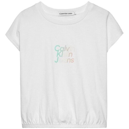 Calvin Klein Jeans Majice s kratkimi rokavi - Bela Cene