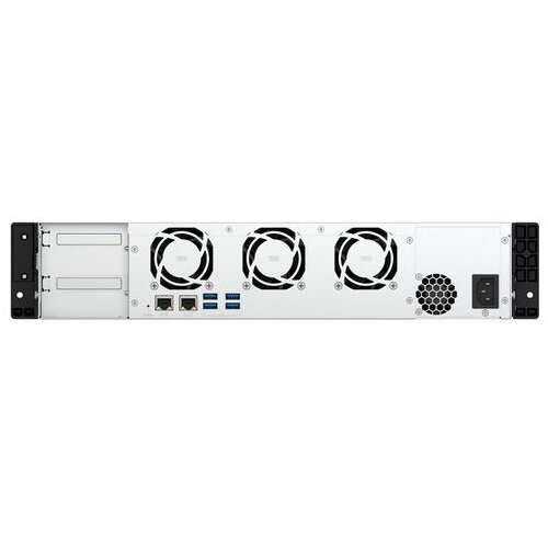 Qnap TS-855eU-8G 8-bay short depth rackmount NAS Intel Atom C5125 8C 2.8GHz 8GB RAM 2x2.5GbE 2xM.2 2280 2xPCIe Gen3 PSU Slike
