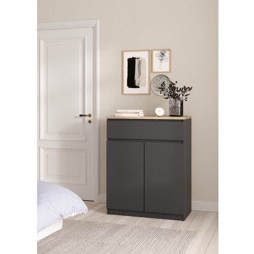 Tvilum Temno siva komoda 80x100x40 cm Naia &amp;ndash; Slike
