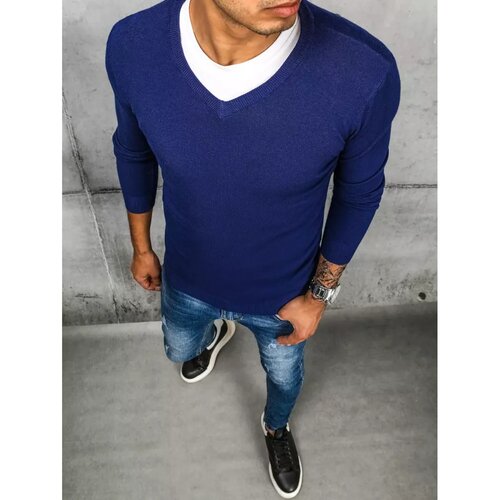 DStreet Blue WX1915 men&amp;#039;s sweater Slike