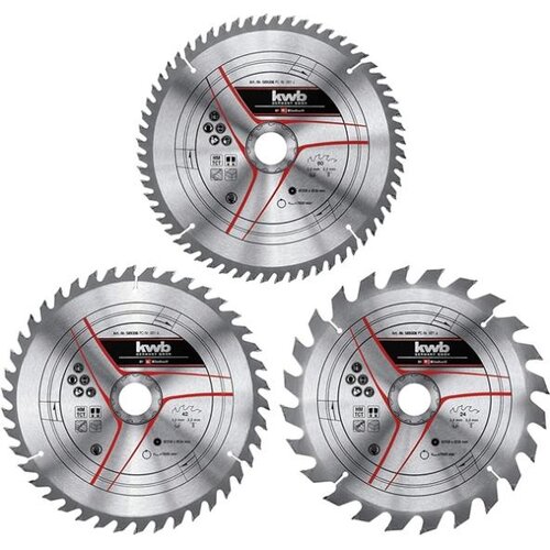 Einhell set 3 lista cirkulara za drvo 250/30/24/42/60 zuba Slike